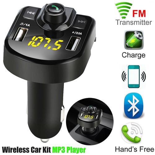 Transmetteur FM sans fil Bluetooth Adaptateur MP3 Kit voiture