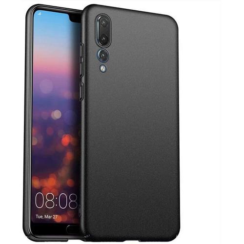 Coque Huawei P20 Pro Conception Simple Ultra Mince Pc Hard Shell Anti-Chute Anti-Rayures Anti-Choc Coquille Surface Mate Housse Protection-Noir