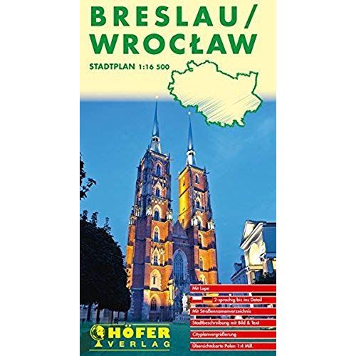 Höfer Polen Sp015. Breslau / Wroclaw 1 : 16 500. Stadtplan