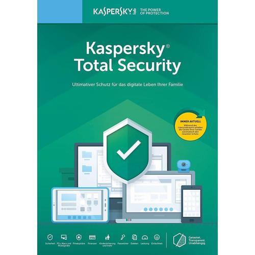 Kaspersky Total Security 2020, 3 Périphériques - 1 An, Esd, Téléchargement - Mise À Niveau