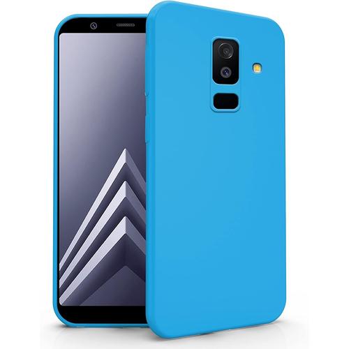 Coque Compatible Avec Samsung Galaxy A6 Plus 2018 Coque Tpu Soft Gel Silicone Ultra Slim Souple Souple Case Arrière Protection Bleu Ciel Newtop