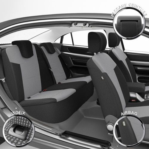 Housse De Siège Auto / Voiture - Sur Mesure Pour Citroën C3 Picasso (03/2009 À 2018)