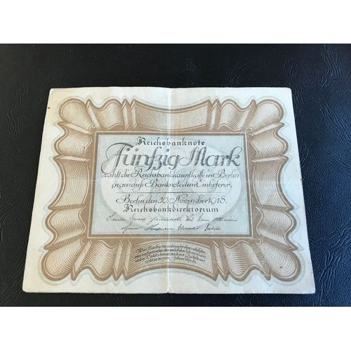 Billet 50 Mark (Funfzig) Allemagne - 1918