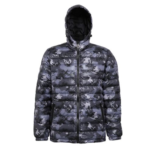 Doudoune Matelass?E Manches Longues Pour Homme - Ts016 - Gris Camo