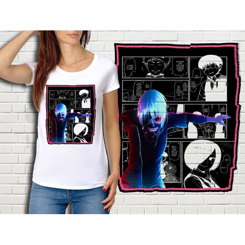 T-Shirt Blanc Femme Collection Manga Tokyo Ghoul 333