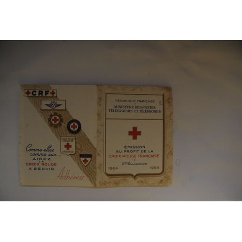 Carnet Croix Rouge 1954