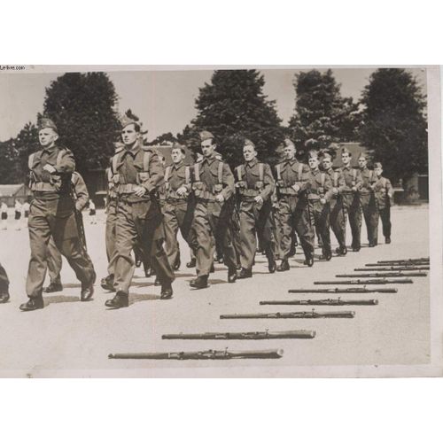 Photo Ancienne Situee - L Instruction Des Jeunes Soldats Anglais