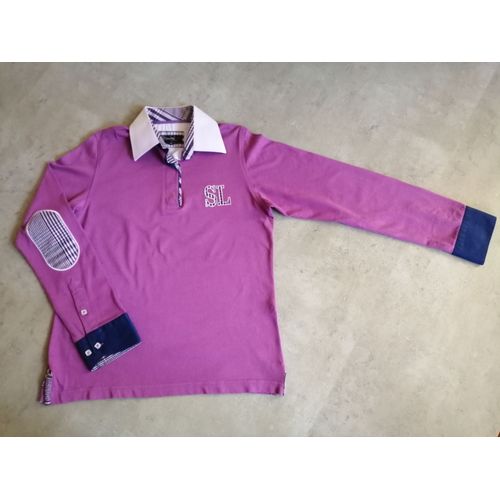 Polo Col Chemise Manches Longues Parme Taille 42 Steverline