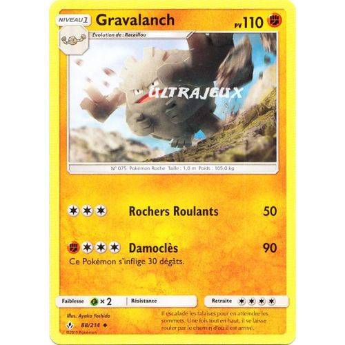 Pokémon - 88-R/214 - Gravalanch - Reverse