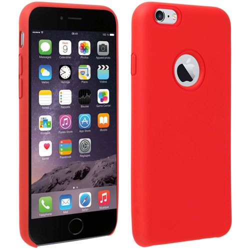 Coque Iphone 6 Et 6s Silicone Semi-Rigide Mat Finition Soft Touch Rouge