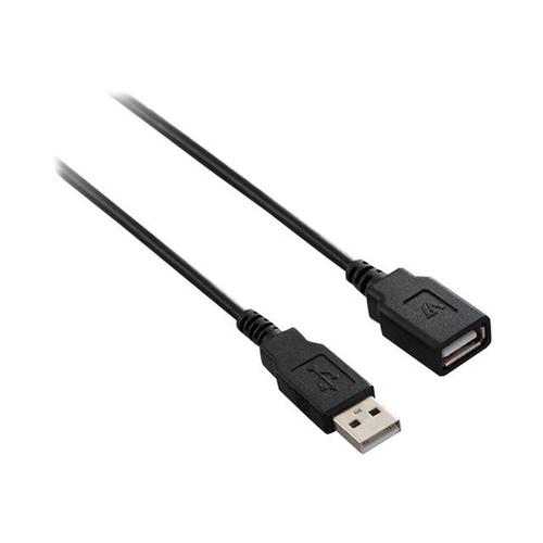 V7 - Rallonge de câble USB - USB (M) pour USB (F) - 5 m - noir