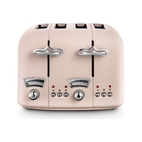 Delonghi CT04PK Grille-pain 4 fentes Argento Flora 1800W Rose