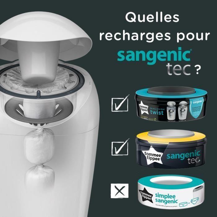 Recharge Poubelle a Couche Tommee Tippee X6 Compatible avec Tommee