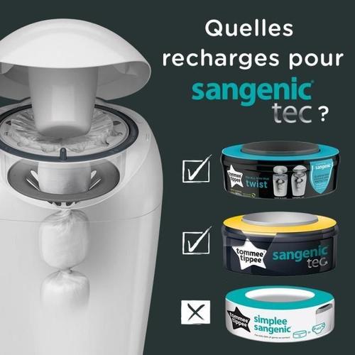 Tommee Tippee - Recharges poubelles Twist et Click x3 - Compatibles avec  Bac TEC