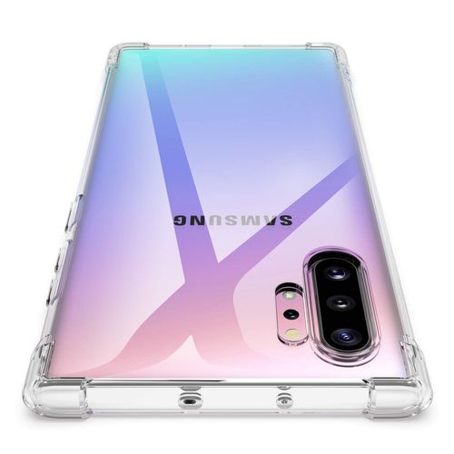 Coque Samsung Galaxy Note 10 Plus (Note 10+) Souple Transparente Flexible Bumper En Gel Tpu Silicone Invisible Antichoc Avec Bords Renforcés - Accessoires Pochette Case