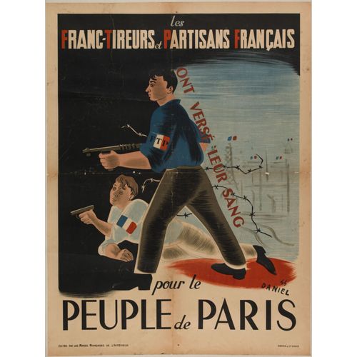 Affiche Franc Tireurs Partisans Francais Pour Le Peuple De Paris