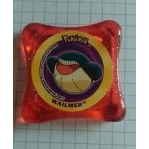 Waps Pokemon N° 141 = Wailmer, De 2003 , Au Contours Coloris Blanc Transparent Brillant