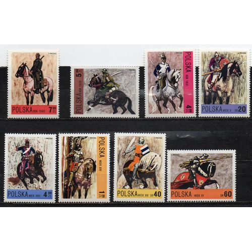 Pologne- Série De 8 Timbres Neufs- Chevaliers