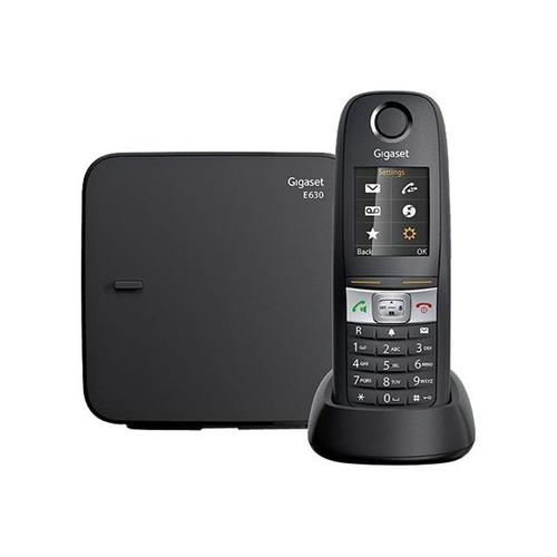 Gigaset E630 - Téléphone sans fil avec ID d'appelant - DECT\GAP - noir