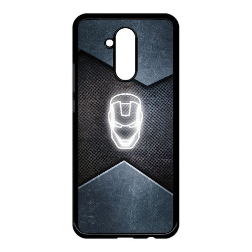 Coque Pour Smartphone - Superhero Iron The Man - Compatible Avec Huawei Mate 20 Lite - Plastique - Bord Noir