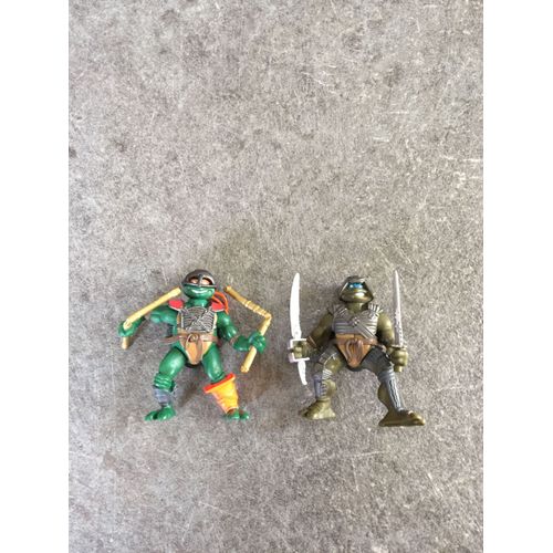 Lot De Deux Mini Figurines Playmates Tortue Ninja