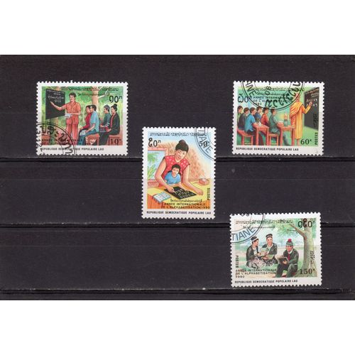 Timbres-Poste Du Laos (Année Internationale De LÉducation)