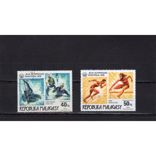 Timbres-Poste De Madagascar (Jeux Olympiques DÉté À Montréal)