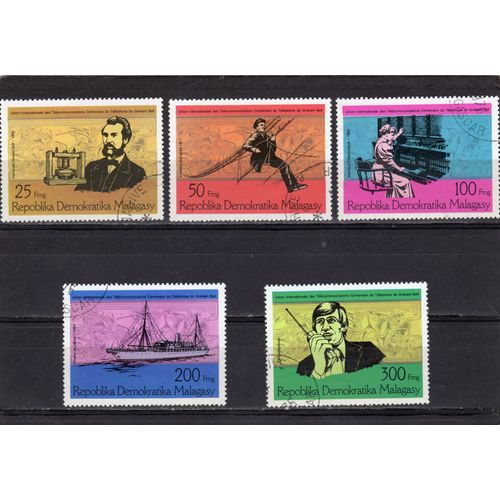 Timbres-Poste De Madagascar (Centenaire Du Téléphone De Graham Bell)