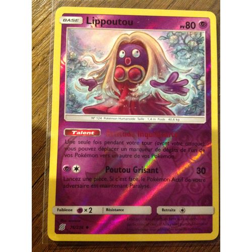 Lippoutou Reverse 76/236 Série Soleil Et Lune Harmonie Des Esprits