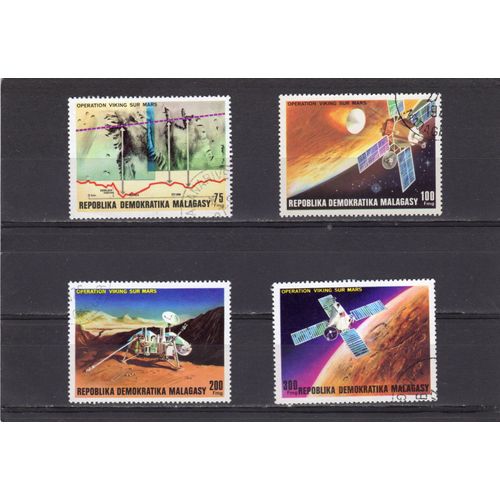 Timbres-Poste De Madagascar (Opération Viking Sur Mars)