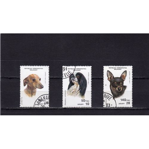 Timbres-Poste De Madagascar (Races De Chiens)