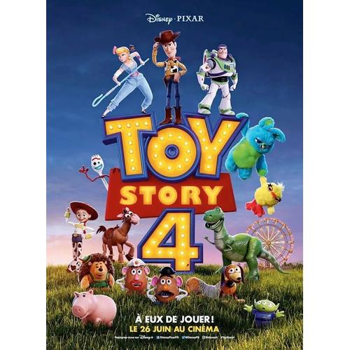 Toy Story 4 - Affiche Originale De Cinéma - Format 120x160 Cm - Un Film De Josh Cooley Avec Les Voix De Tom Hanks, Tim Allen, Annie Potts, Joan Cusack - Année 2019