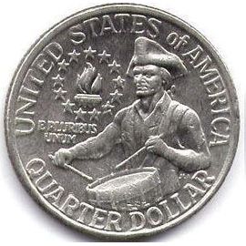 1/4 De Dollar Etats-Unis - Washington Tambour