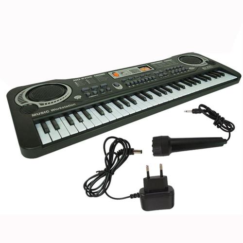 Piano électrique Dilwe connexion Bluetooth 128 touches Noir clavier numérique électrique Instrument de musique 61 bandes 