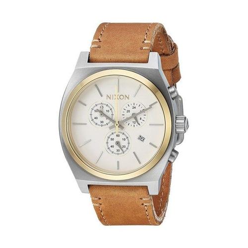 Homme Nixon Le Heure Teller Chrono Cuir Chronographe Montre A1164-2548