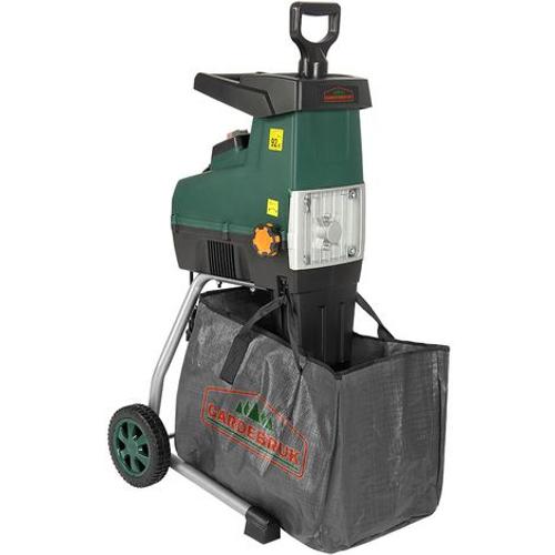 Broyeur végétaux 2800 W- Déchiqueteur silencieuse Jardin Branche arbuste 45mm