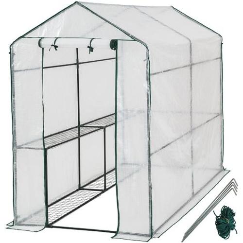 Serre de Jardin 2,2 m² + Bâche Armée Transparent