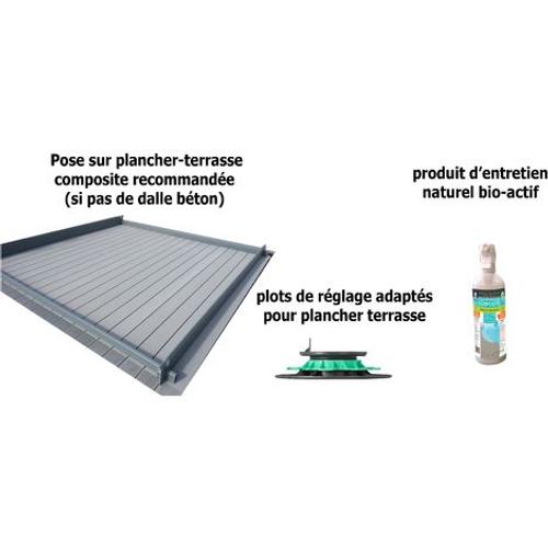 Plots de réglage plastique pour plancher terrasse composite