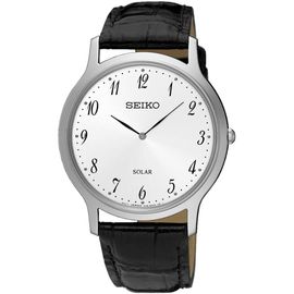 Montre Seiko Solar Sup863p1 - Analogique Solaire Pour Mixte Adulte En Cuir