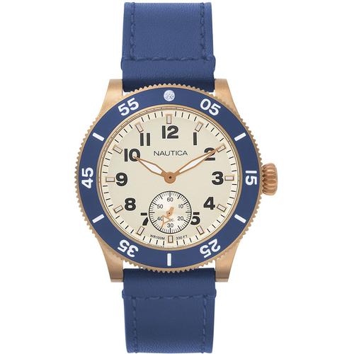 Montre Nautica Naphst003 - Analogique Quartz Pour Homme En Cuir