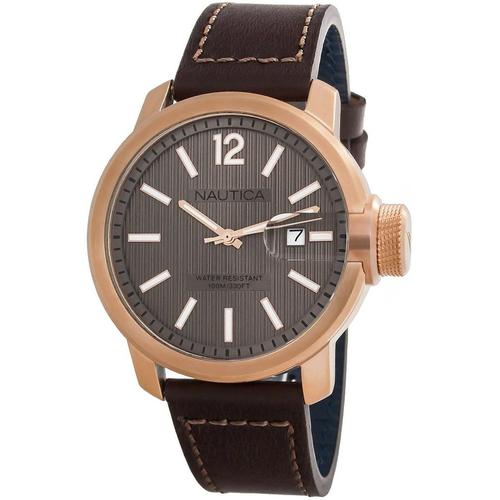 Montre Nautica Napsyd005 - Analogique Quartz Pour Homme En Cuir