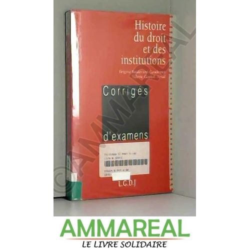 Histoire Du Droit Et Des Institutions