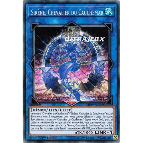 Yu-Gi-Oh! - Mp19-Fr025 - Sirène, Chevalier Du Cauchemar - Prismatic Secret Rare