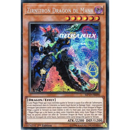 Yu-Gi-Oh! - Mp19-Fr090 - Zirnitron Dragon De Mana - Prismatic Secret Rare