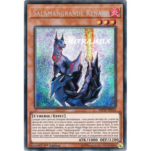 Yu-Gi-Oh! - Mp19-Fr154 - Salamangrande Renard - Prismatic Secret Rare