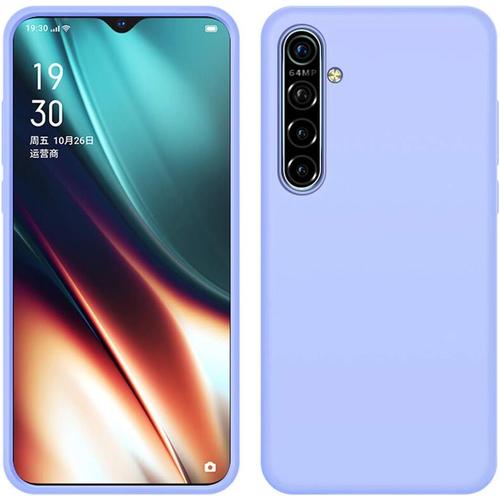 Oppo Realme Xt Coque Housse De Protection Caoutchouc Silicone Liquide Souple Antichoc Anti Rayures Antidérapant Etui Pour Oppo Realme Xt Violet