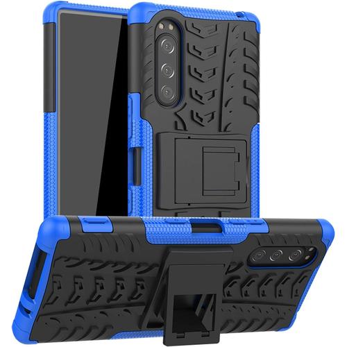 Coque Sony Xperia 5 Armor Support Protection Étui Anti Chocs Bumper Étui Hybride Protection Cover Pour Sony Xperia 5 Not Fit Sony Xperia 5 Ii Bleu