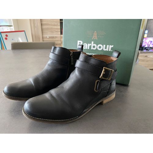 Boots Cuir Noir Jane Barbour Taille 42