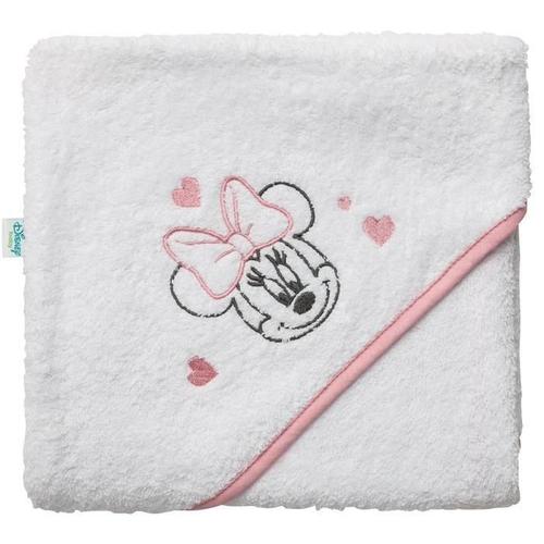 Disney Cape De Bain Minnie - Broderie - Eponge 85 Coton 15 Polyester 340 G - 80 X 80 Cm