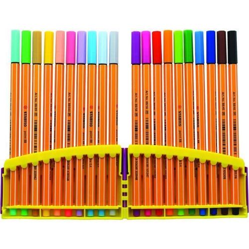 Stabilo Colorparade 20 Stylos-Feutres Point 88 - Dont 10 Pastel